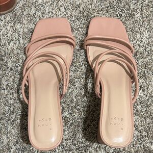 Elegant Pink Strappy Sandals